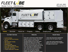Tablet Screenshot of fleet-lube.com